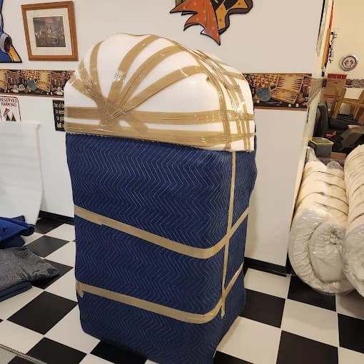 Truck driving on highway for long distance move