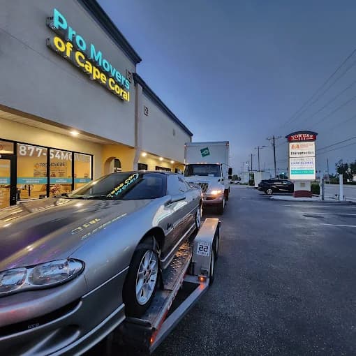 Interstate moving truck on an open highway